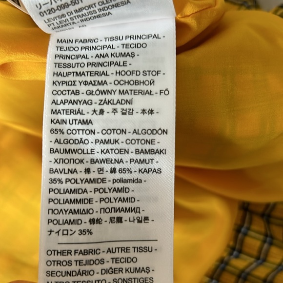 Levi’s Women Sz XS NWT dropped waist bubble skirt taffeta School Girl Y2K preppy - Picture 11 of 11